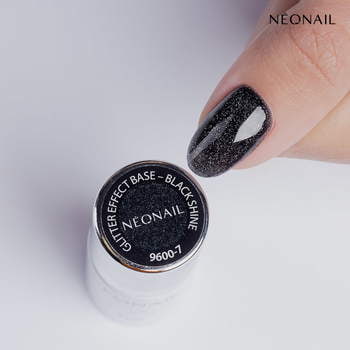UV Gel Polish 7,2 ml - Glitter Effect Base Black Shine