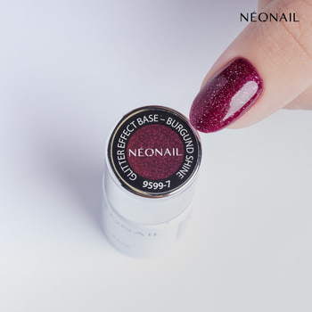 UV Gel Polish 7,2 ml - Glitter Effect Base Burgund Shine