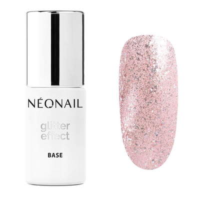 UV Gel Polish 7,2 ml - Glitter Effect Base Rose Twinkle