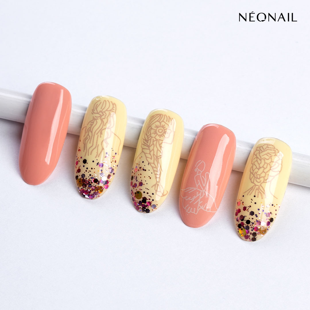 Stamping w inspiracji letniej z użyciem lakieru Funky Soul 