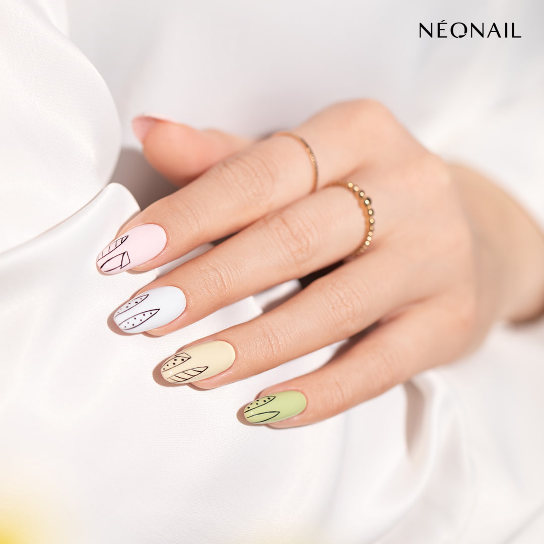 Kolorowy manicure hybrydowy na Wielkanoc 