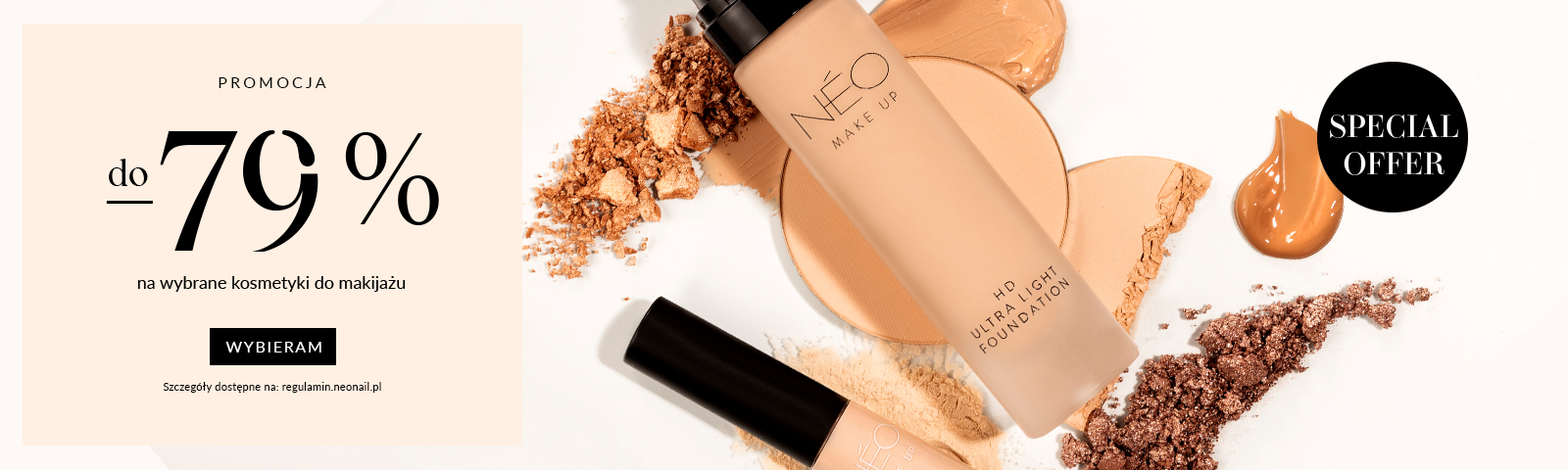 Promocje neo make up -79% ZGARNIJ PRODUKTY DO MAKIJAŻUW SUPER CENACH  ZAMAWIAM
