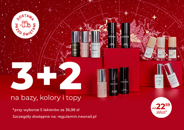 Promocja 3+2 02.12.2023 ZGARNIJ TWOJE ULUBIONE LAKIERYW SUPER CENACH!  ZAMAWIAM