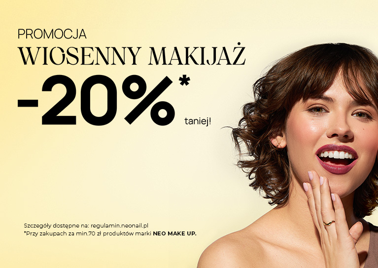 promocja -20% za zakupy 70zł 20.03.2025 ZRÓB ZAKUPY ZA MIN. 70ZŁZYSKAJ 20% RABATU NA MAKIJAŻ!  ZAMAWIAM