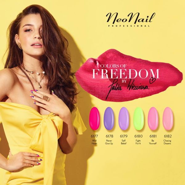Colors of Freedom - Julia Wieniawa - NeoNail - kolorowe lakiery hybrydowe
