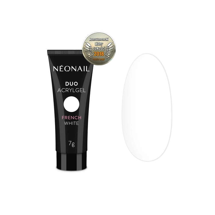 DUO ACRYLGEL FRENCH WHITE do przedłużania paznokci.