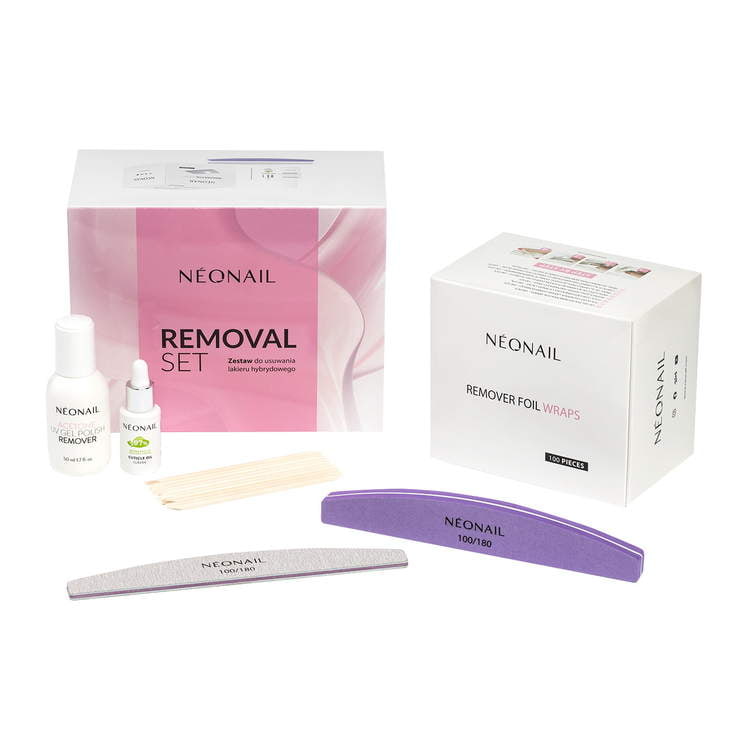 Removal set for UV gel polish and SIMPLE 3-in-1