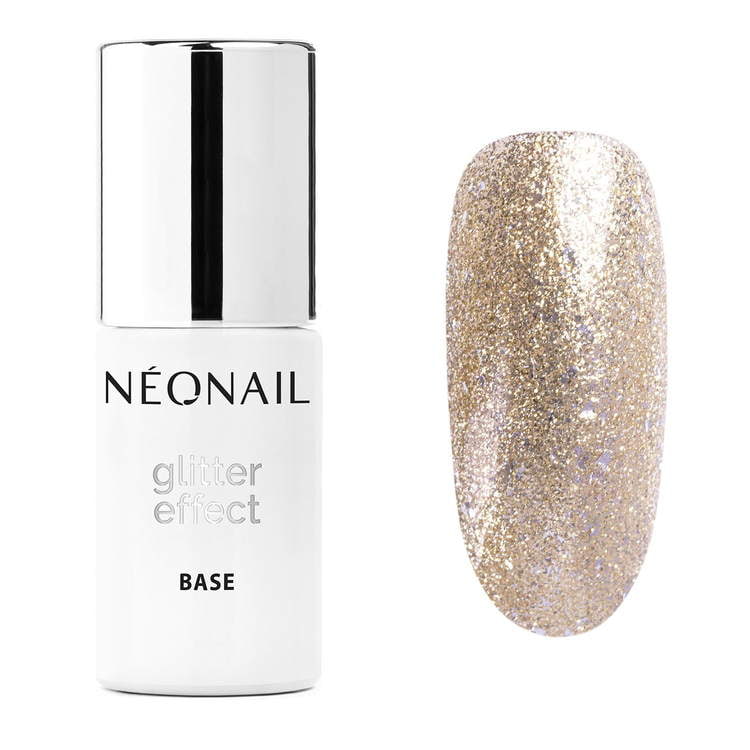 UV Gel Polish 7,2 ml - Glitter Effect Base Gold Twinkle