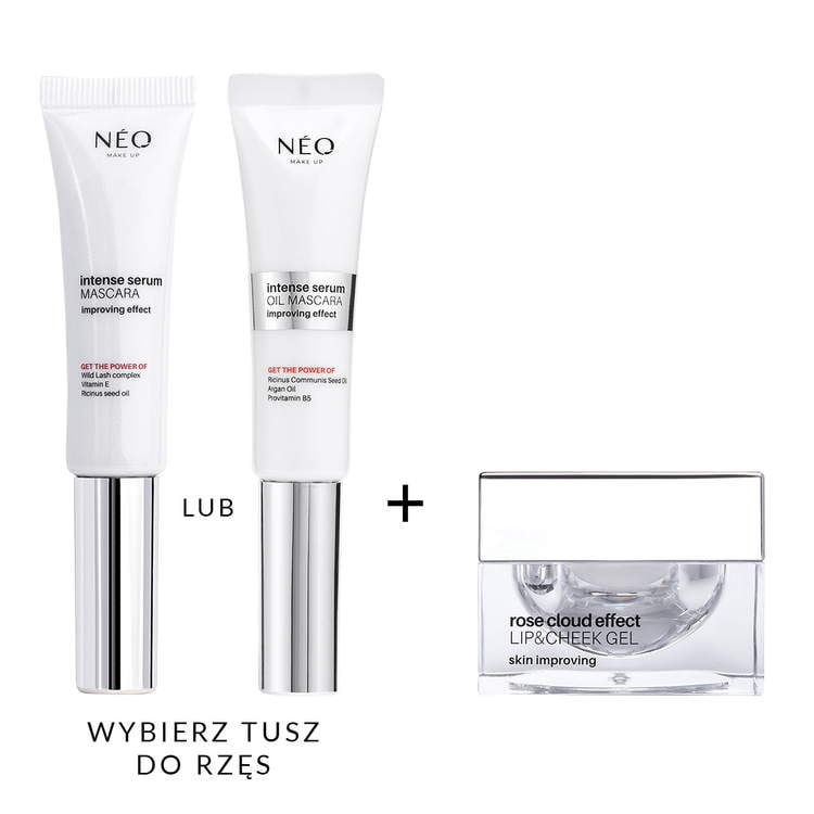 Zestaw Rose Cloud + Tusz do rzęs Intense Serum (do wyboru)