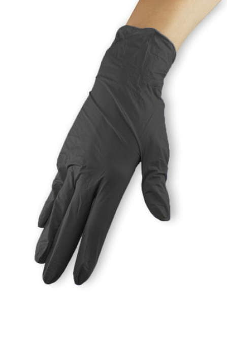 Rękawiczki nitrylowe - czarne, rozmiar S wysoka jakość